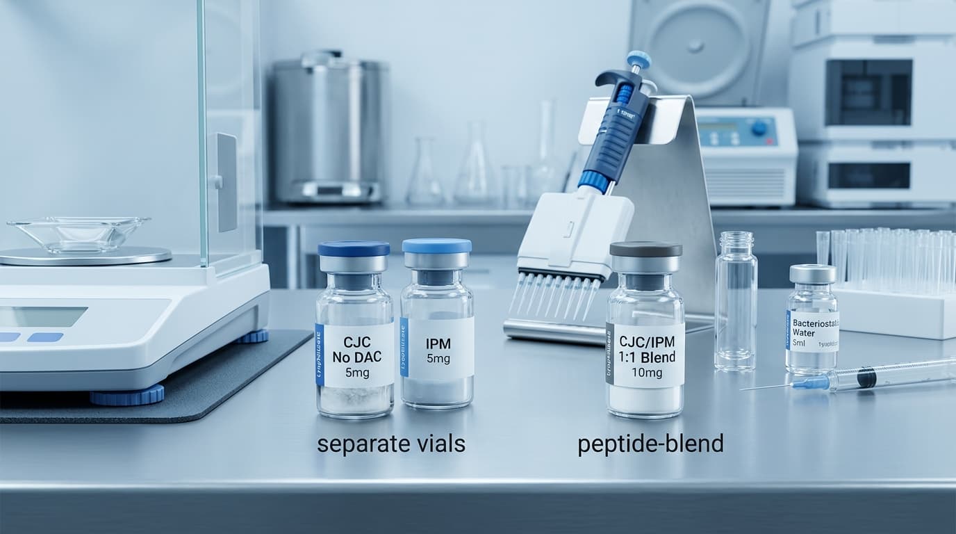 CJC-1295 No DAC + Ipamorelin: Blend vs. Separate Vials—Research Protocol Decision Framework